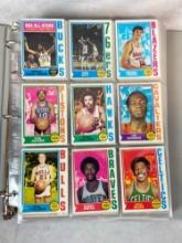 1974-75 Topps Basketball Near Set - Missing 21 Cards including Walton