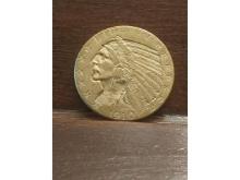 1910D $5. INDIAN HEAD GOLD PIECE BU