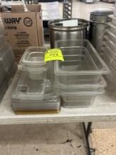 Group Of Assorted Plastic Inserts And Lids