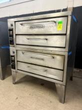 Bakers Pride Natural Gas Double Stack Pizza Oven