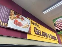 Gelatin And Yogurt Signage