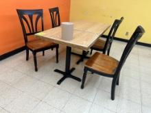 (2) Café Tables W/ (4) Chairs