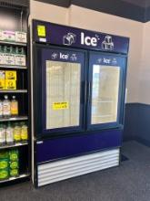 True 2-door ice merchandiser