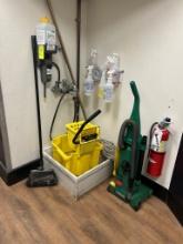group of janitorial equipment
