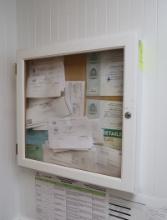 Bulletin Board W/ Locking Frame