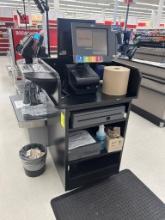 head cashier station, millwork only