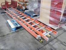 fiberglass ladders- 14', 12' step ladder, & 24' extension ladder