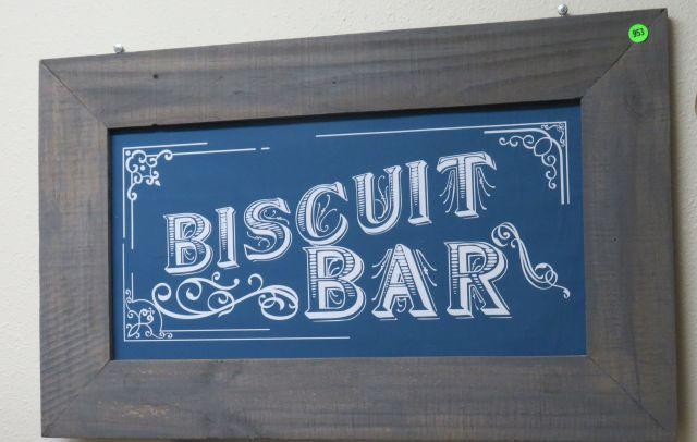 Biscuit Bar Framed Sign, 28"x17"