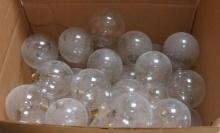 Box of Clear Glass Light Bulbs