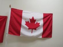 Flag of Canada with Pole & Base