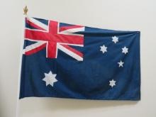 Flag of Australia with Pole & Base