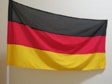Flag of Germany with Pole & Base