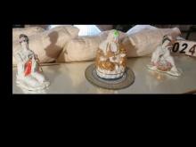 Asian figurines 9"H