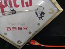 Piels Beer Advertising Clock