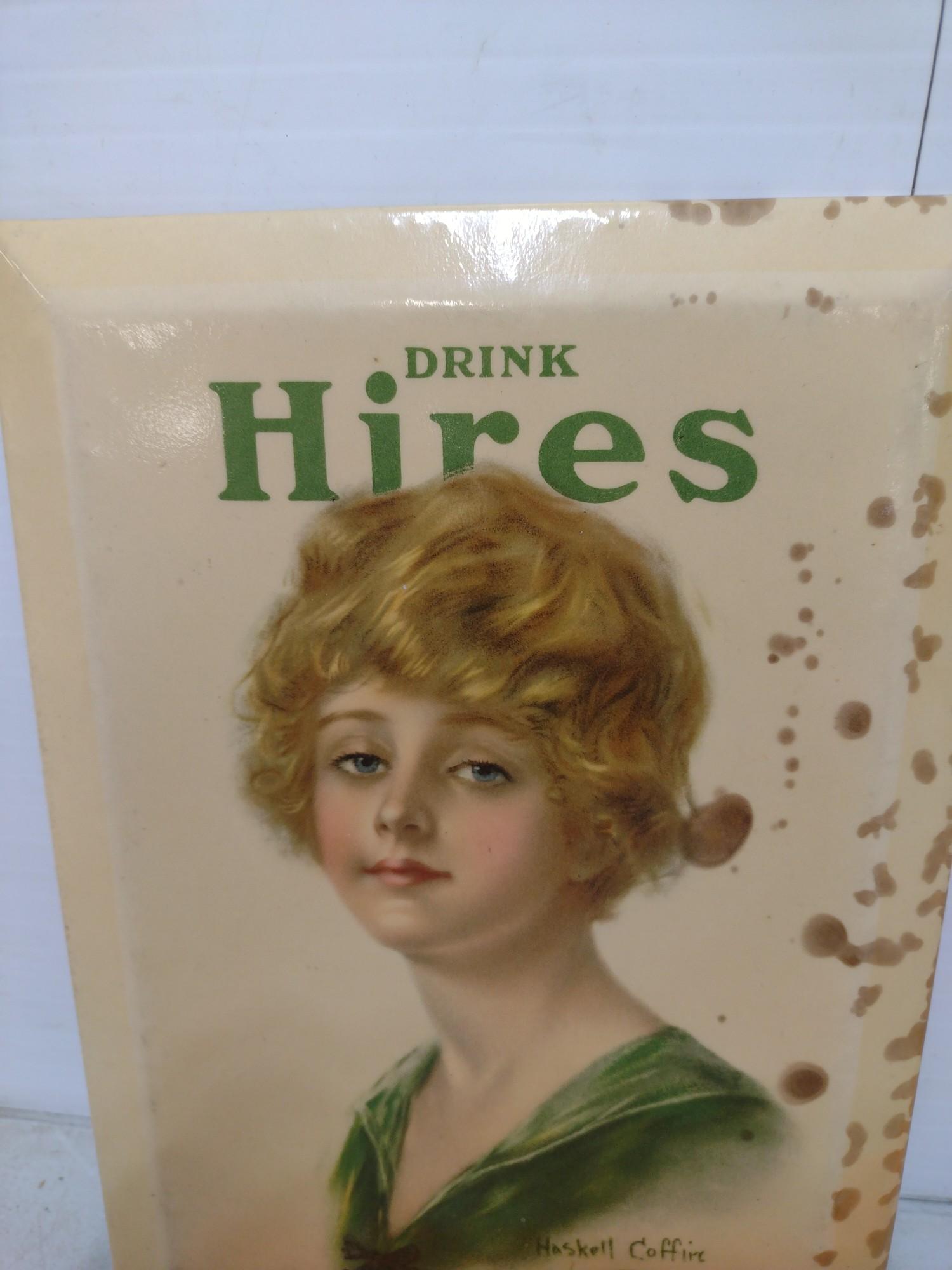 Drink Hires Advertising Tin by W. Haskell Coffin