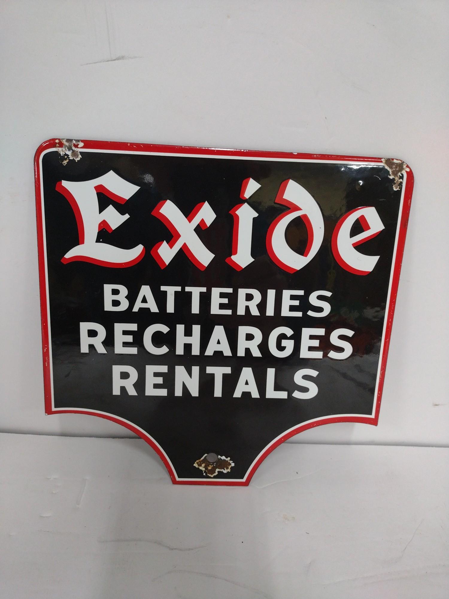 DSP Exide Batteries Advertisement Sign