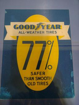 Vintage Goodyear All-Weather Tires Advertising Tray.
