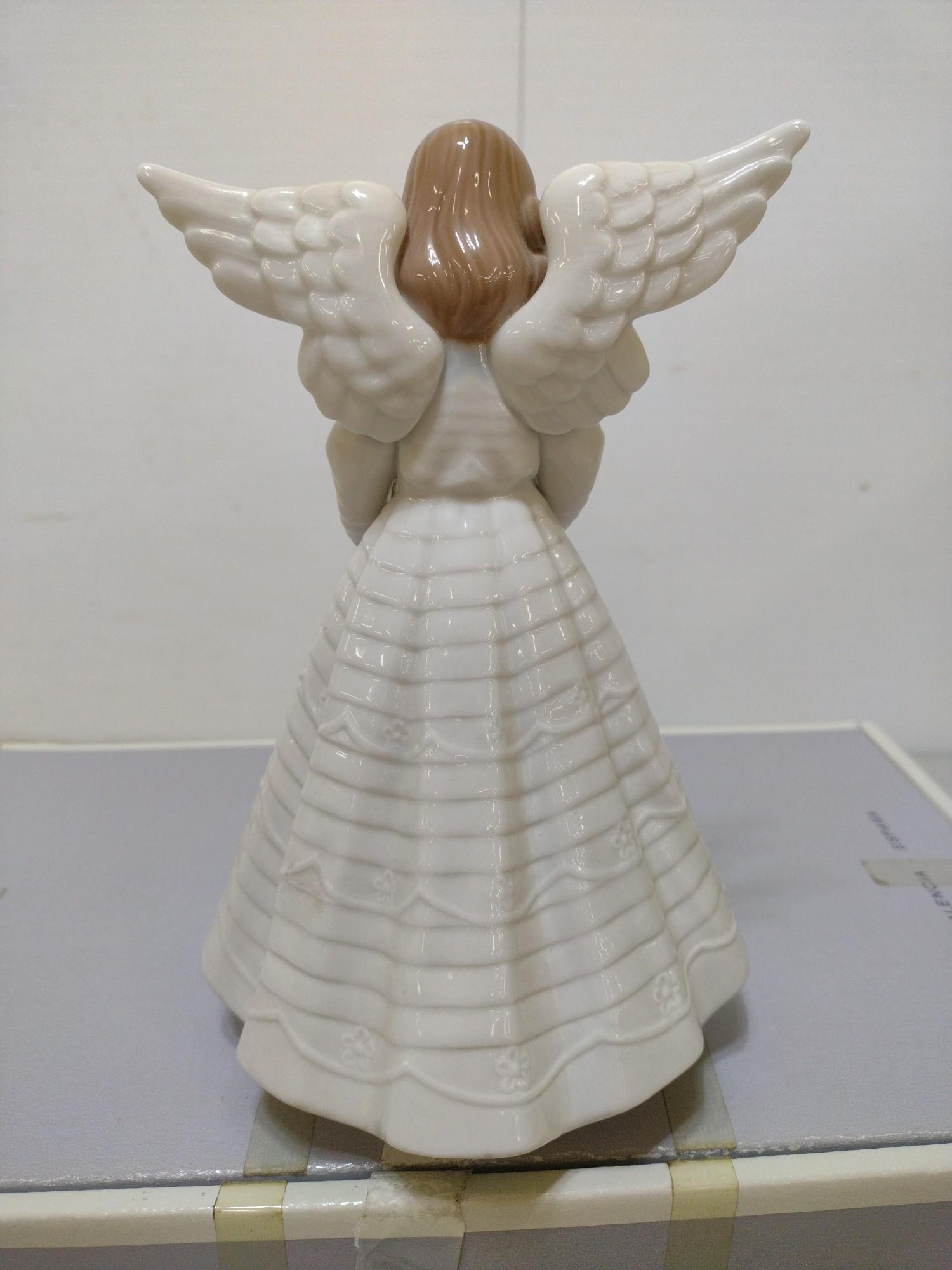 Lladro Angelic Cymbalist Porcelain Statue