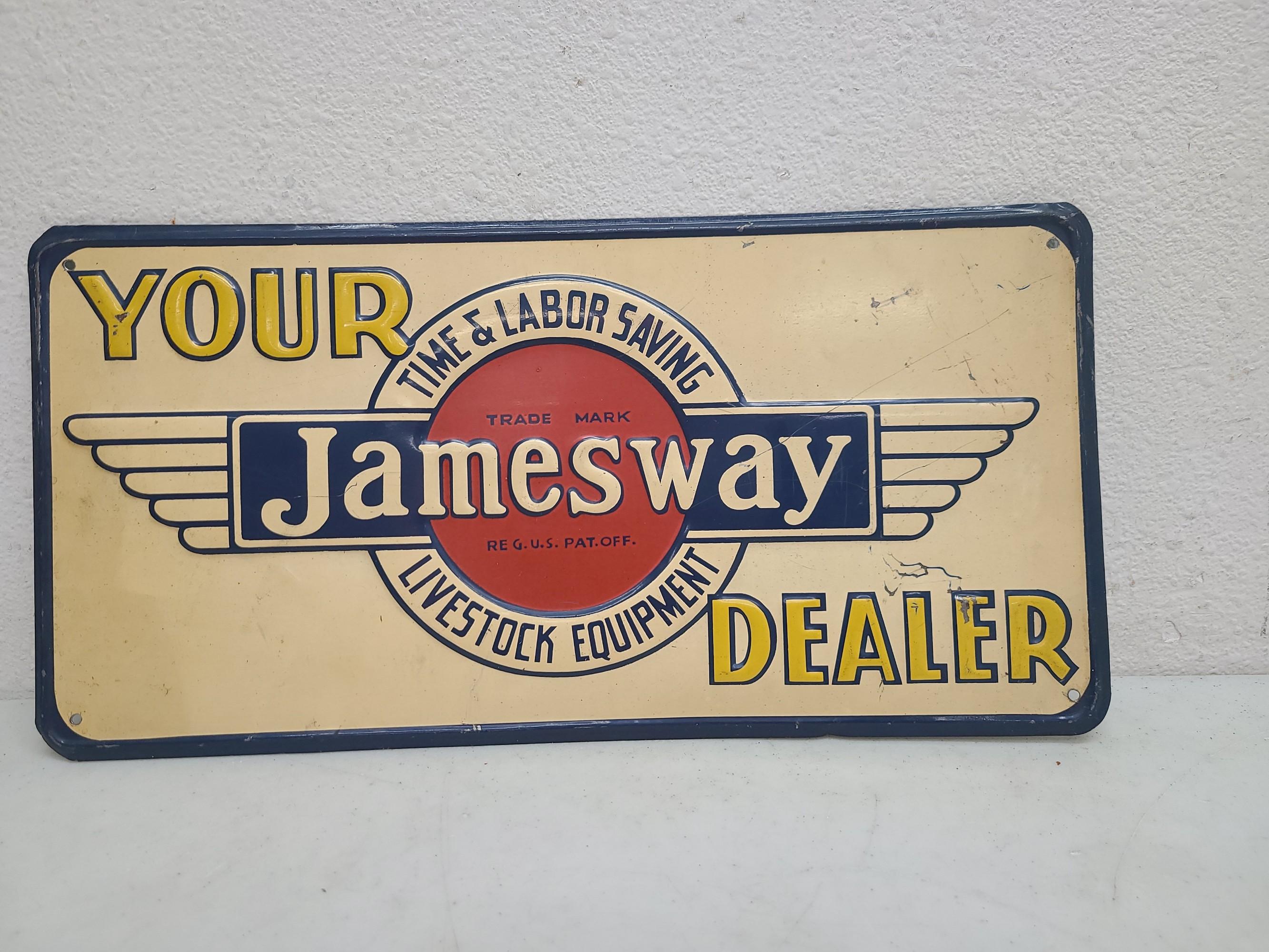 SST Embossed, Jamesway Dealer Sign
