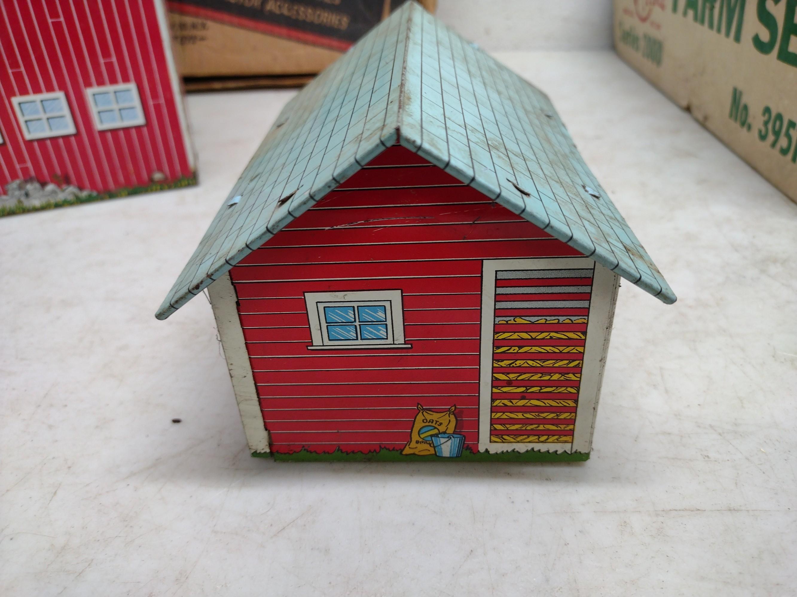 Vintage Toy Model Farm Sets With Original Boxes