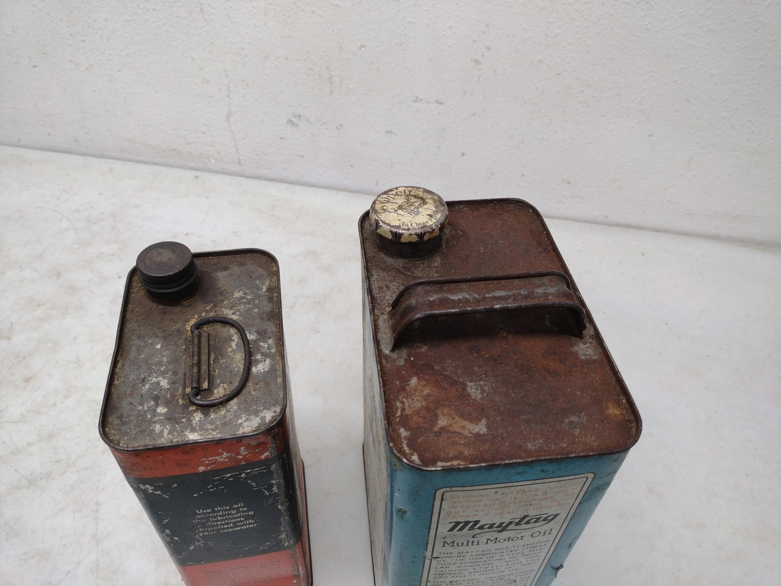 2 Vintage Oil Cans