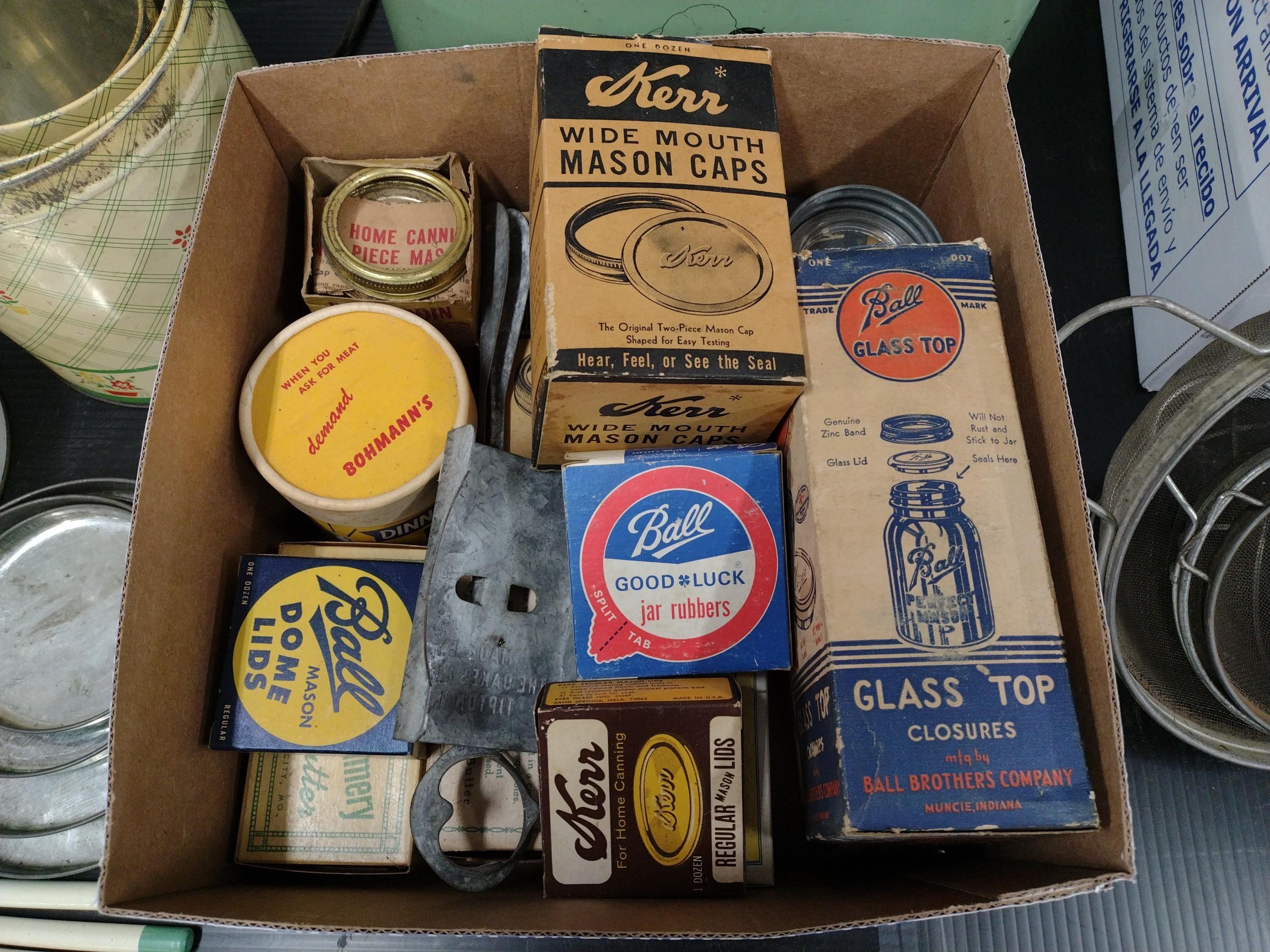 Vintage Canning Lids And Accessories,And More