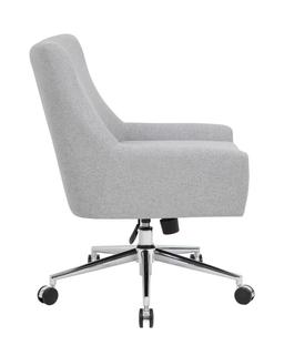 Boss Commercial Grade Linen Desk Chair In Granite Finish B760C-GR