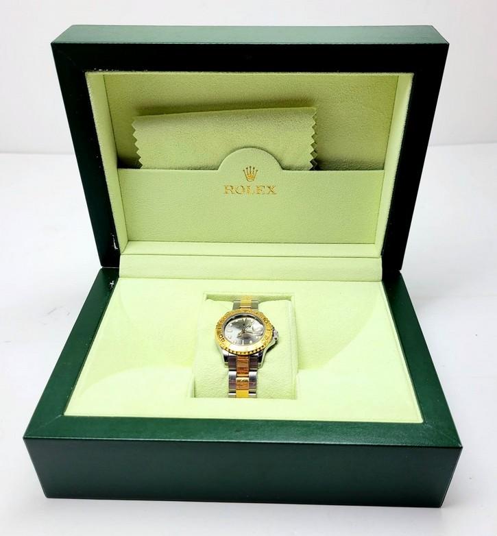 Rolex Yatchmaster Two-Tone Womens Watch w/ Box and Papers