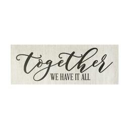 Stratton Home Decor Together We Have It All Oversized Wall Art S21728
