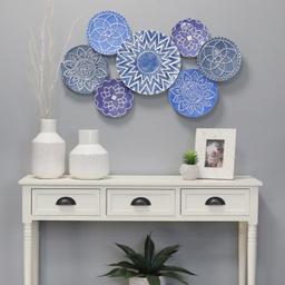 Stratton Home Decor Set Of 2 Metal White Table Vase S23700