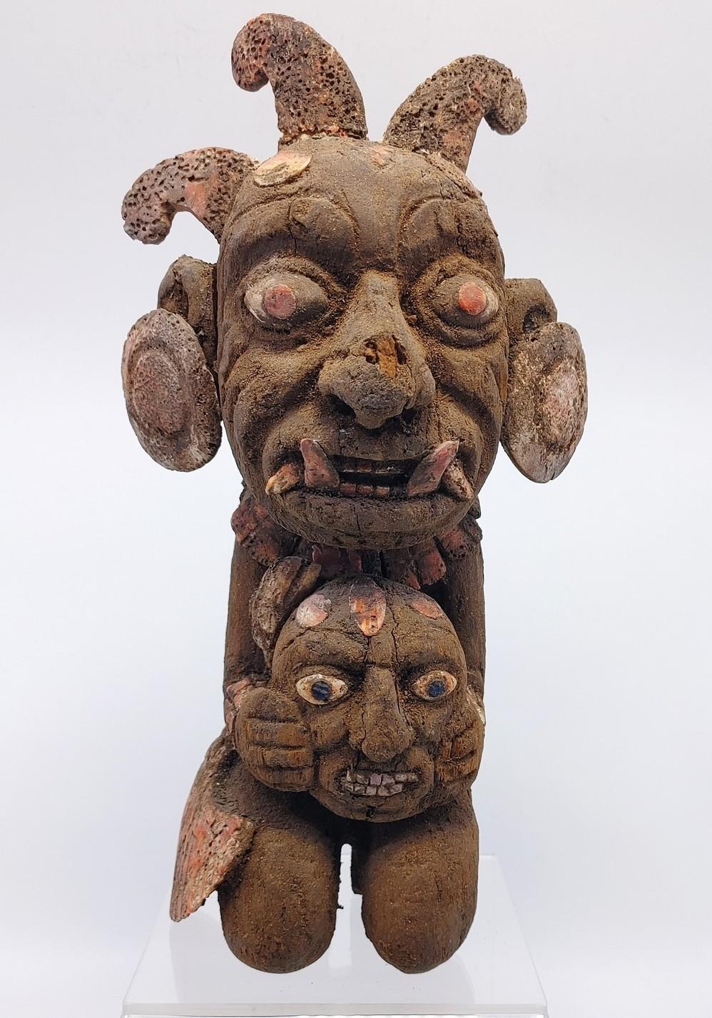 Pre-Columbian Wari Wood Idol Carving