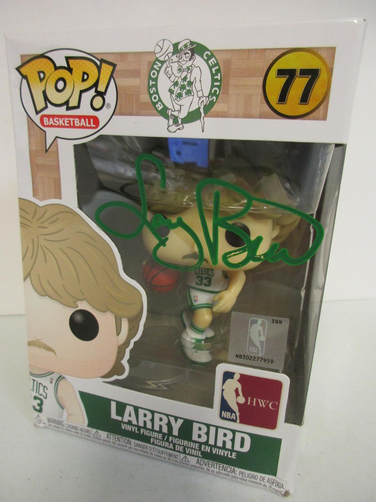 Larry Bird of the Boston Celtics signed autographed Funko Pop Figure Larry Bird Holo 579