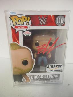 Brock Lesnar of the WWE signed autographed Funko Pop Figure PAAS COA 648