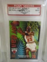 Michael Jordan Chicago Bulls 1997-98 Skybox Z-Force #23 graded PAAS Mint 9