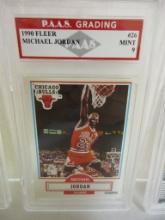 Michael Jordan Chicago Bulls 1990 Fleer #26 graded PAAS Mint 9