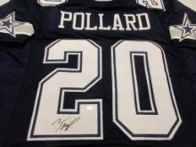 Tony Pollard of the Dallas Cowboys signed autographed football jersey PAAS COA 554
