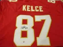 Travis Kelce of the Kansas City Chiefs signed autographed football jersey PAAS COA 656