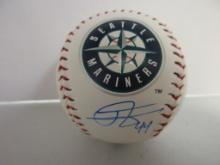 Julio Rodriguez of the Seattle Mariners signed autographed logo baseball PAAS COA 545