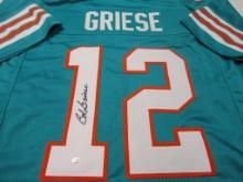 Bob Griese of the Miami Dolphins signed autographed football jersey PAAS COA 509