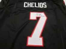 Chris Chelios of the Chicago Blackhawks signed autographed hockey jersey PAAS COA 140