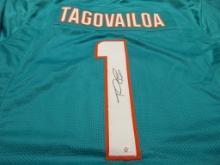 Tua Tagovailoa of the Miami Dolphins signed autographed football jersey PAAS COA 601