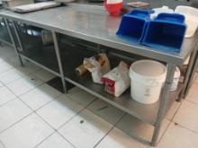 8' All Stainless Steel Table W/ Under Shelf - Please see pics for additional specs.