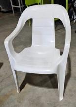 Chair Plastic Arm Chair - Stackable - White