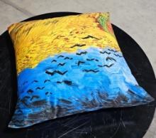PILLOW-VANÂ Gogh - Wheatfield W Crows