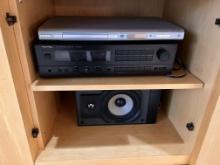 Lot: Phillips DVD Player, Rotel Stereo Receiver & (1) Speaker