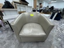 Swivel Club Chair / Leather Style Club Chair Swivel Chair - Please see pics for additional specs.