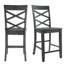 Picket House Furnishings Regan Counter Side Chair Set In Gray DRN300CSC