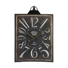 A & B Home Thaddeus Vintage-Styled Rectangular Wall Clock 35000