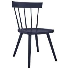 Modway Sutter Wood Dining Side Chair With Midnight Blue Finish EEI-4650-MID