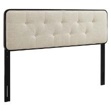 Modway Collins Tufted Twin Fabric And Wood Headboard MOD-6232-BLK-BEI